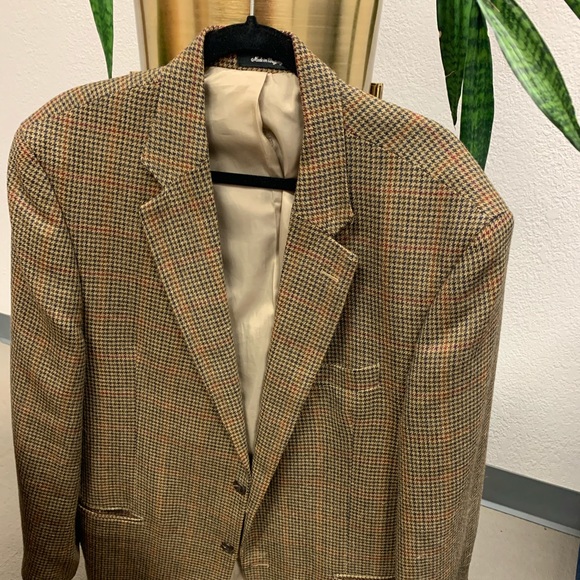 Plaid Wool Sport Coat 40 reg - Picture 2 of 5